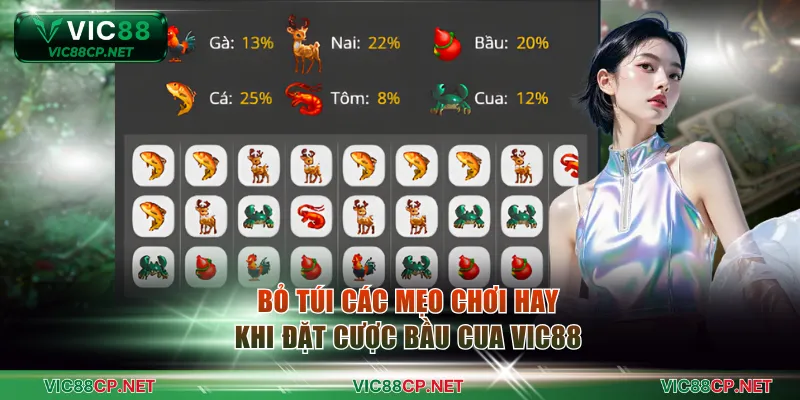 Bỏ túi các mẹo chơi hay khi đặt cược Bầu Cua VIC88