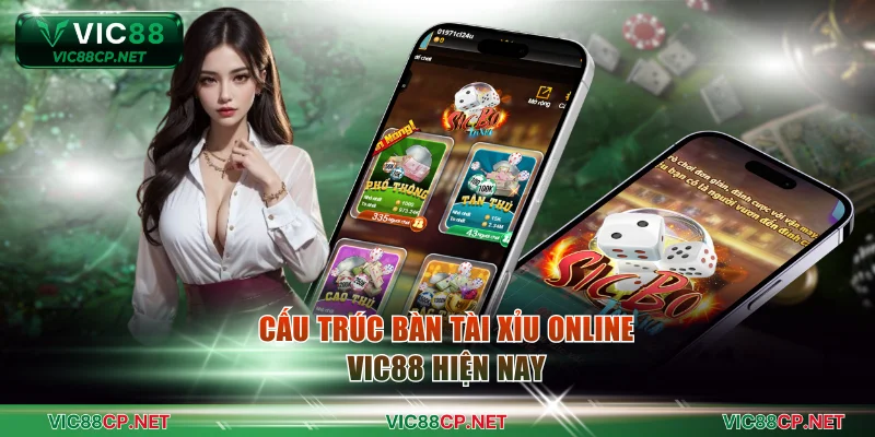 Cấu trúc bàn tài xỉu online VIC88 hiện nay