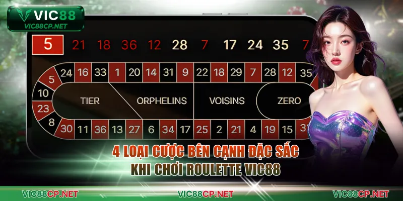 Làm quen 4 loại cược bên cạnh đặc sắc khi chơi Roulette VIC88